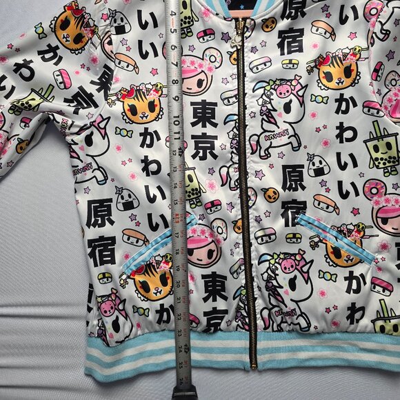 NWOT RARE TOKIDOKI DOLLS KILL Reversible Satin Jacket Size L - Picture 4 of 7